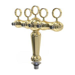 Font -Katrine T5, real brass, medallion