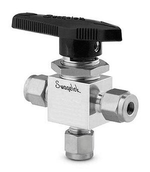 Swagelok -Stainless tree way valve 1/4″