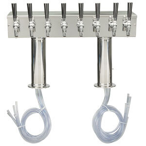 Pro-Line ™ Double Pedestal 8 Tap Beer Tower – Air Cooled
