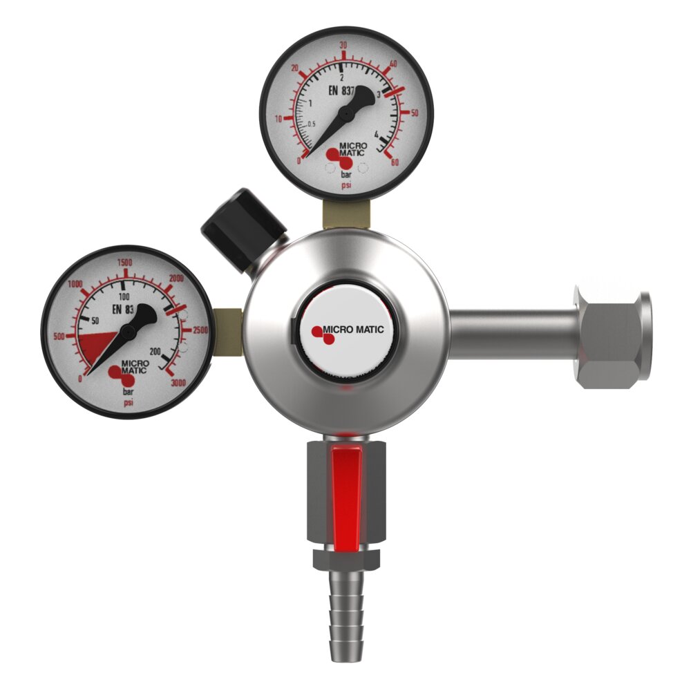 Premium Plus CO2 Gas Regulator Beer - Primary - Low Pressure