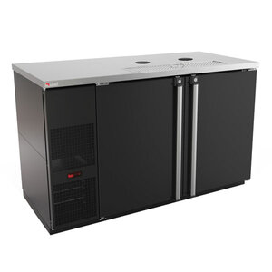 Pro-Line™ Kegerator No Tower - (2) 1/2 Keg - 59-1/2" - Black Vinyl