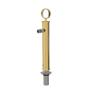 Font -Bruxelles I1, PVD gold, comp. shank, medallion
