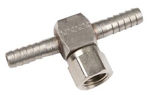 Fitting -T, 1/4″, nut 1x1/4″, SS
