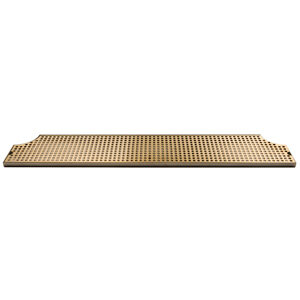 40" Stainless Steel Tray - PVD Grid Surface Mount Drain Tray - With Drain