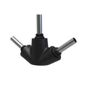 Holder -3, mat black, LED/QC