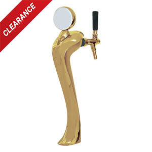 Sexy Draft Tower - Gold Finish - Medallion - Glycol-Cooled - 1 Faucet