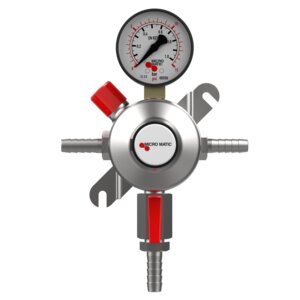 Premium Plus Secondary Single Gauge Keg Beer Regulator - Low Pressure - 0-15 PSI - 1 Product