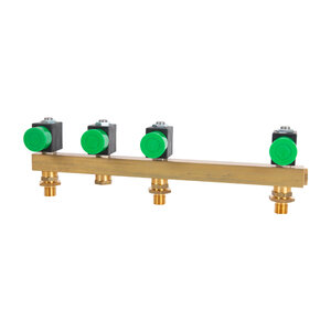 Magnetic 4 valves, brass lath