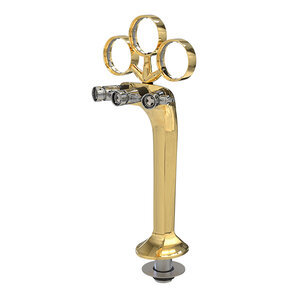 Font -Hydra I3, PVD Gold, comp. medallion